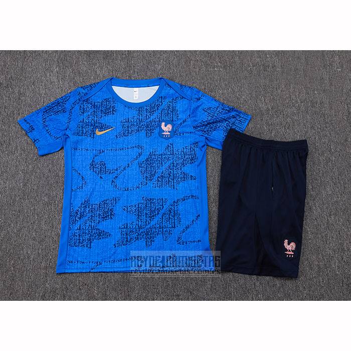 Chandal del Francia Manga Corta 2025-2026 Azul - Pantalon Corto